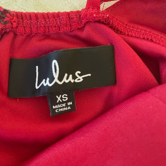 Lulu’s Red Mini Dress - Picture 3 of 5